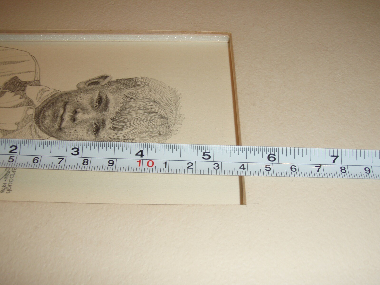 SIGNED vintage Ronald ron SCARBOUGH black american Artist Original DRAWING art