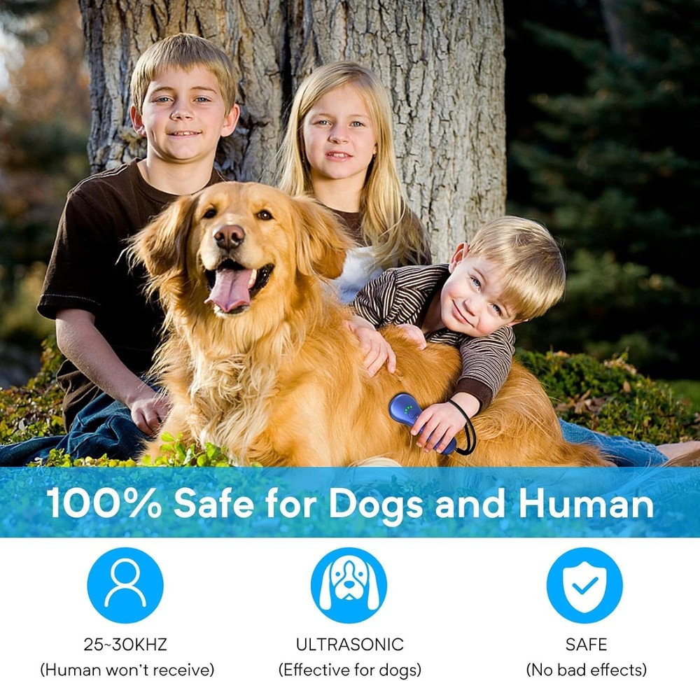 Effective 16.4 Ft Ultrasonic Bark Control Device - Gentle Dog Training Solution