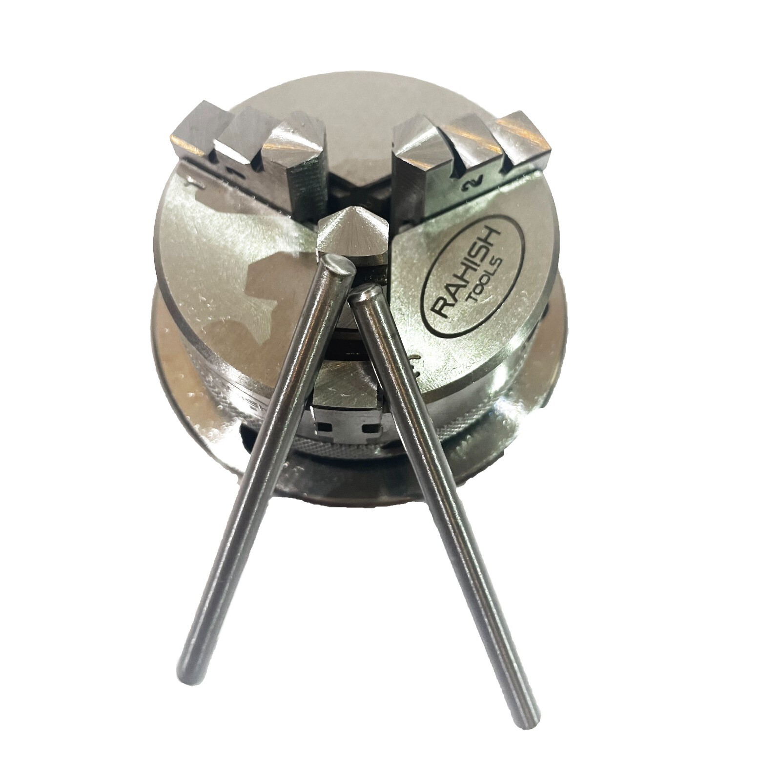 4" 100 mm Rotary Table Horizontal And Vertical With 65 mm 3 Jaw Chuck Backplate