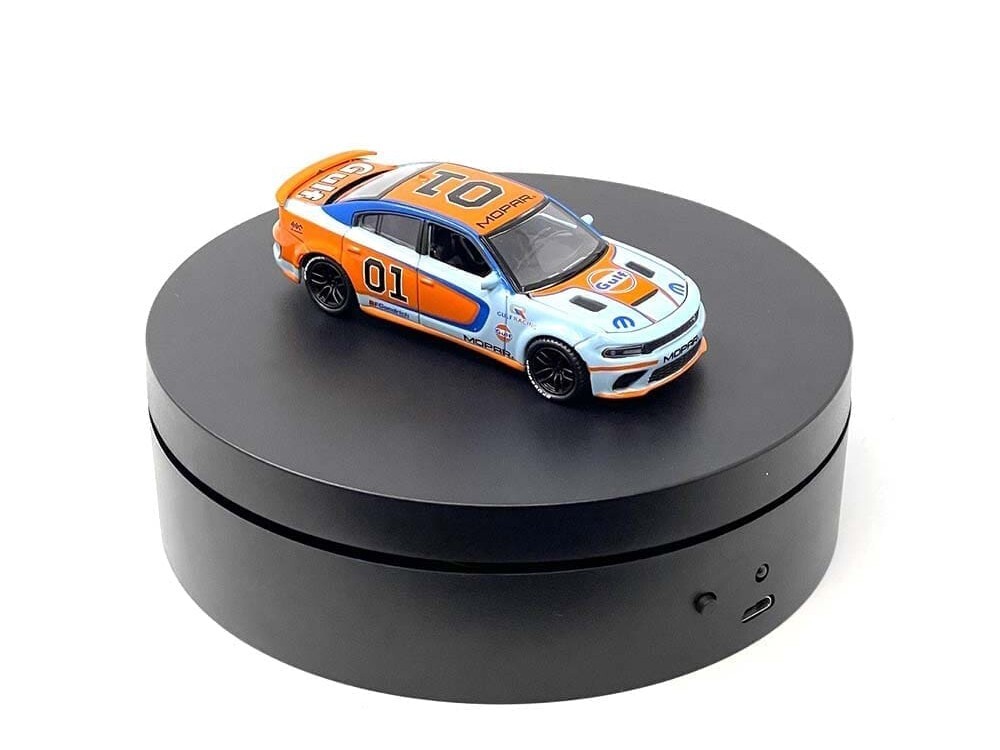 MINI TURNTABLE ROTATING DISPLAY STAND 4.75" BLACK FOR 1/64 SCALE MODELS E12-BK