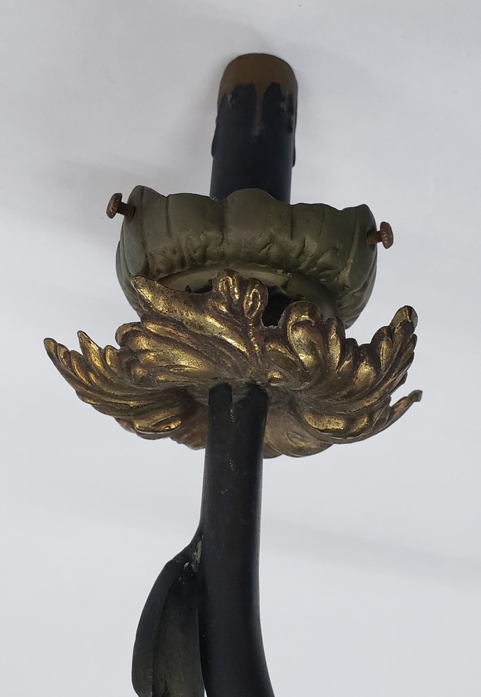 Unique 2 Light Cast Brass Lion's Head Wall Sconce