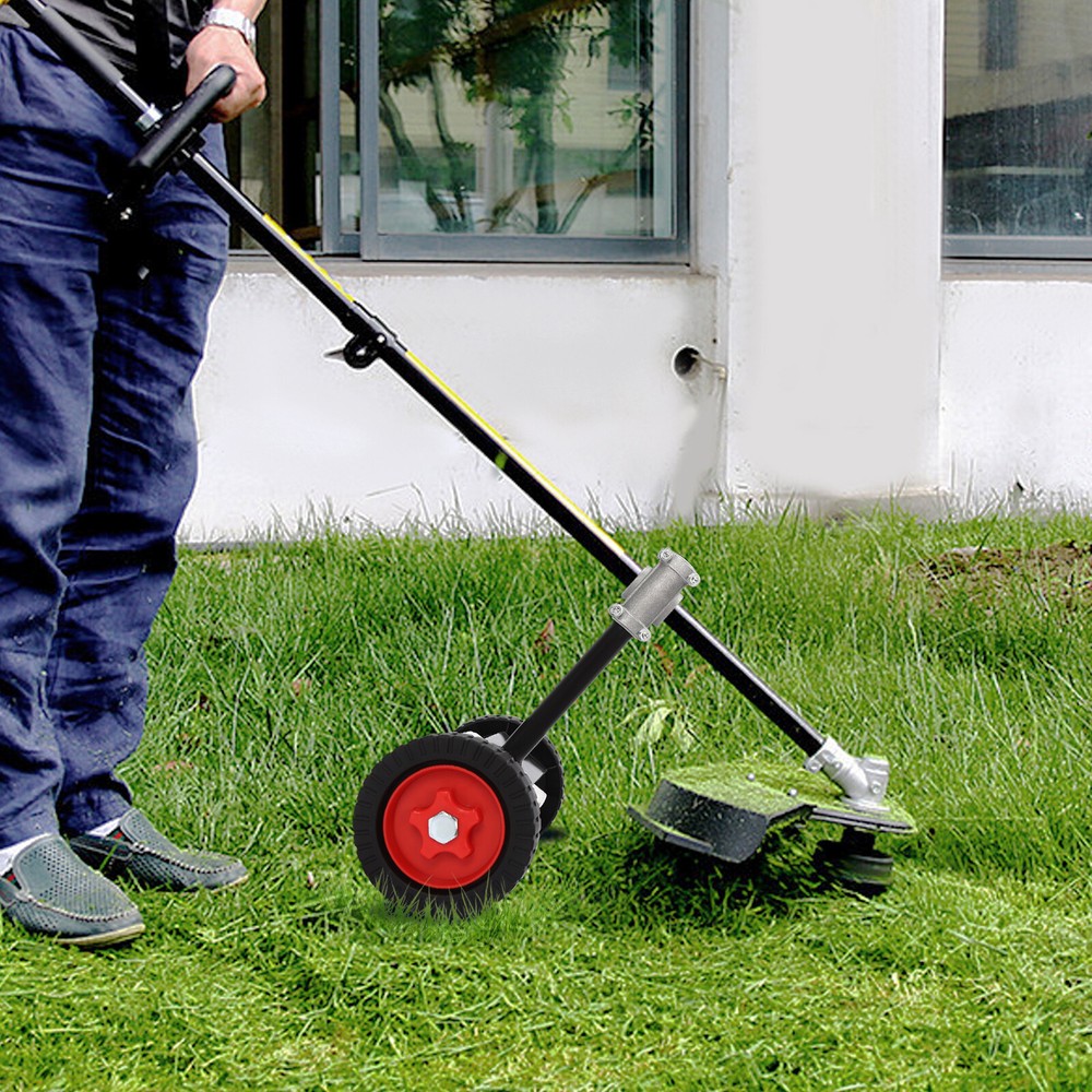 String Trimmer Support Wheel Walk Behind Auxiliary Wheel Adjustable Hight