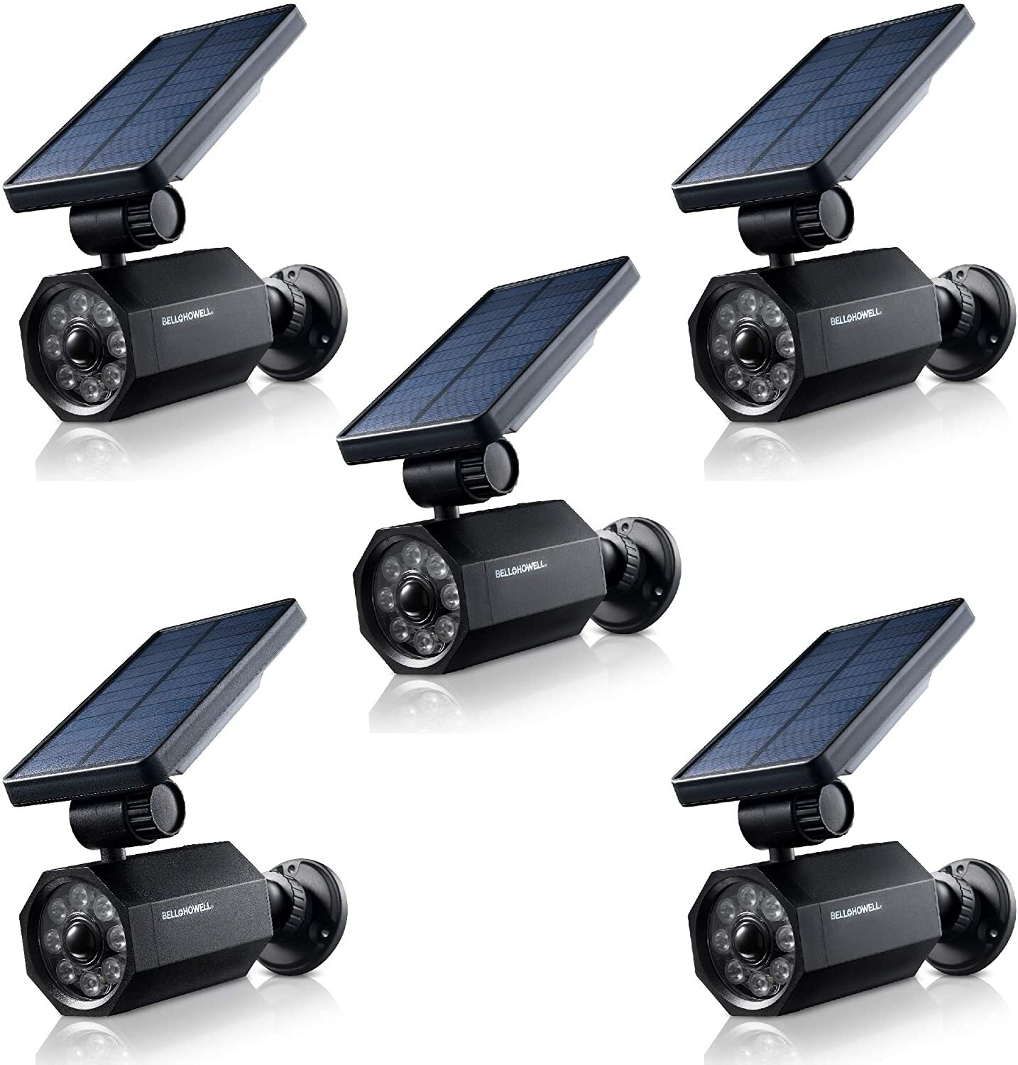 Bell + Howell Bionic Spotlight Solar Outdoor Light Wireless Motion Sensor 5 Pack