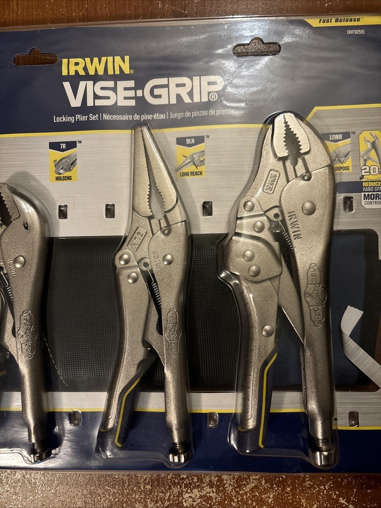 Vise Grip Locking Pliers Set With Pouch IRHT82591