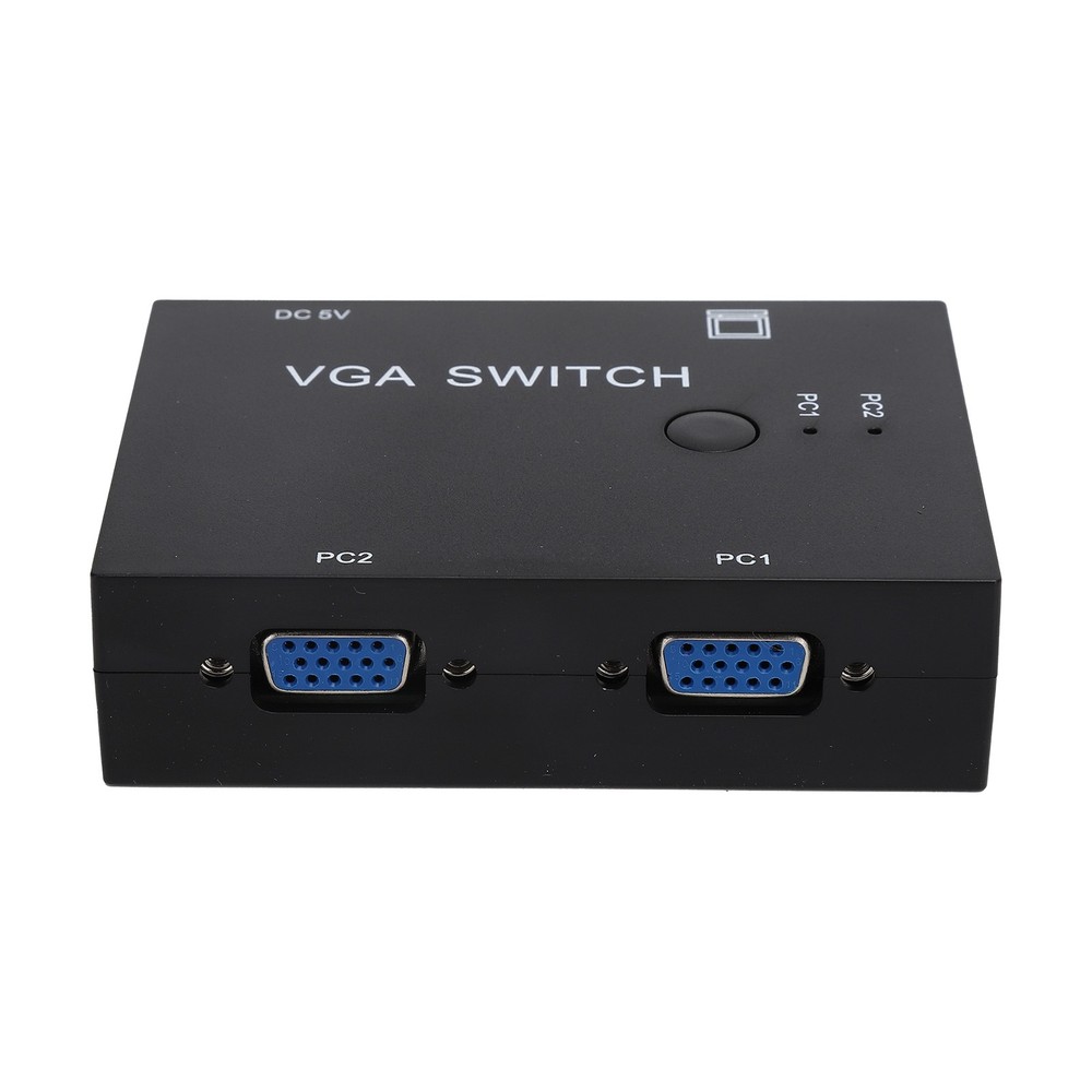 2 Input 1 Output VGA Switcher Efficient Video Conversion For Home/Office ABS