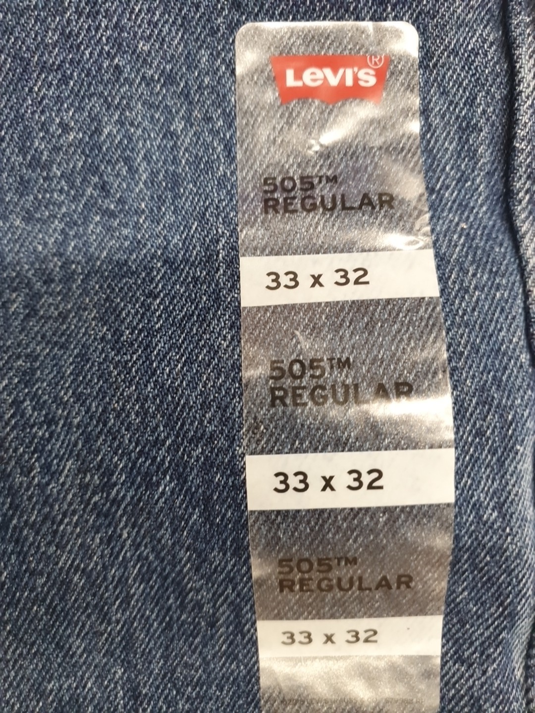 Levi's Men's 505 Regular Fit Denim Jeans CG2 Medium Stonewash Size 33 X 32 NWT