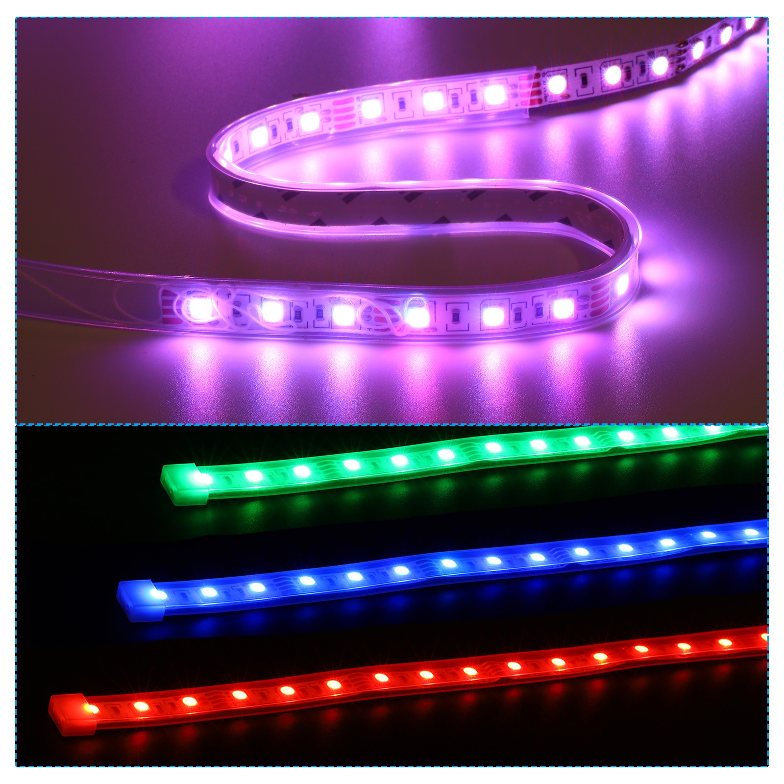 5M Silicone Tube Sleeve Waterproof Fit 5050/5630/5730 10mm Wide LED Strip Clear