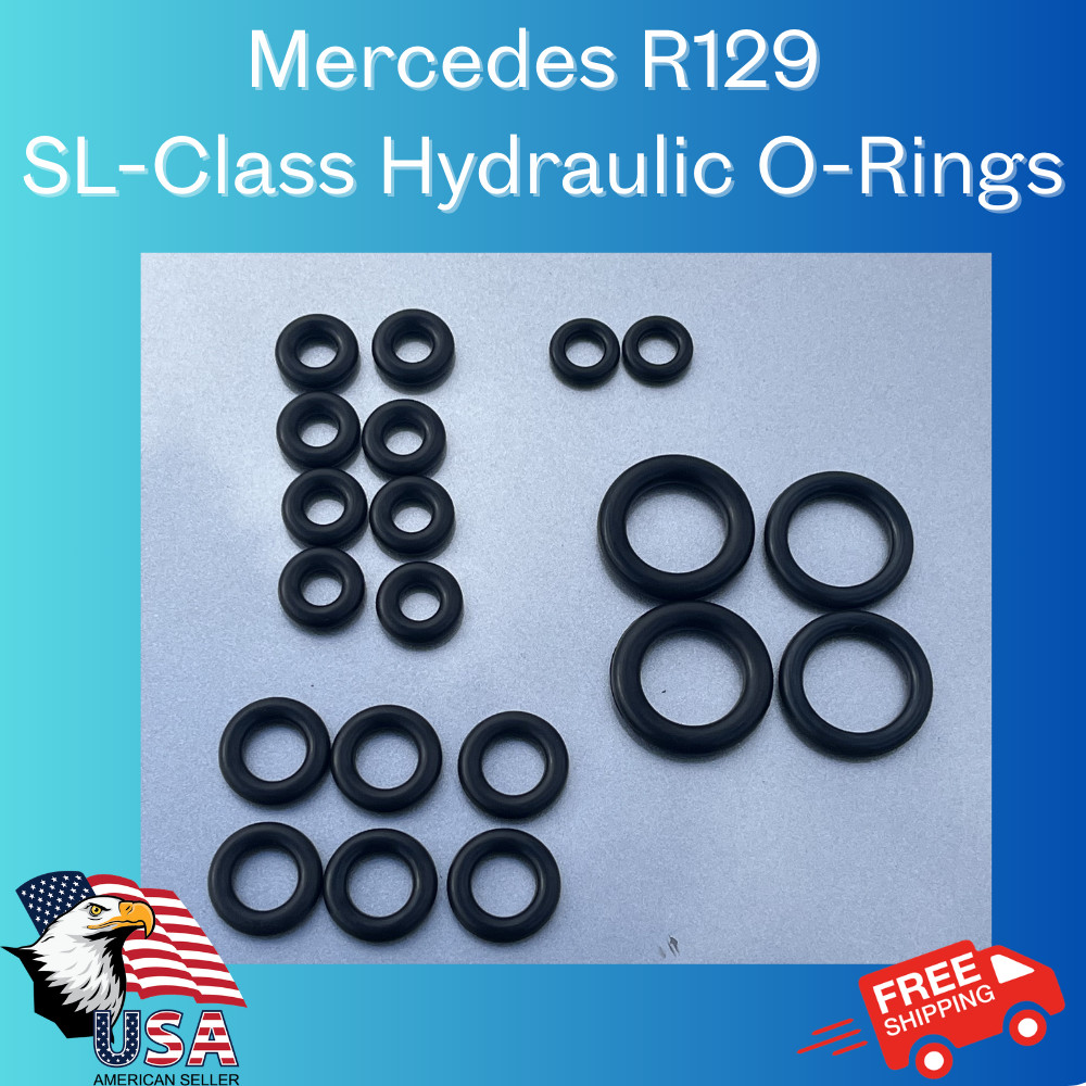 Mercedes R129 SL500 SL320 500SL Convertible Top Hydraulic Cylinder O-rings Seals