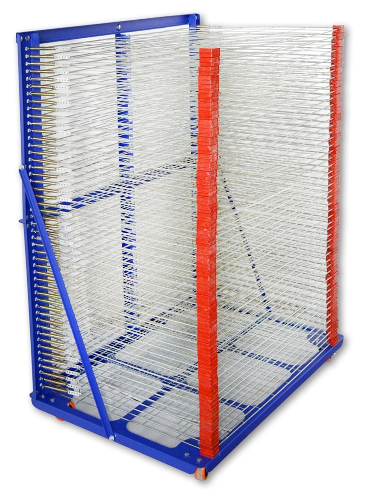 Screen Printing Drying Rack 50 Layers Ink Curing Shelf Movable Tool Multi-layer