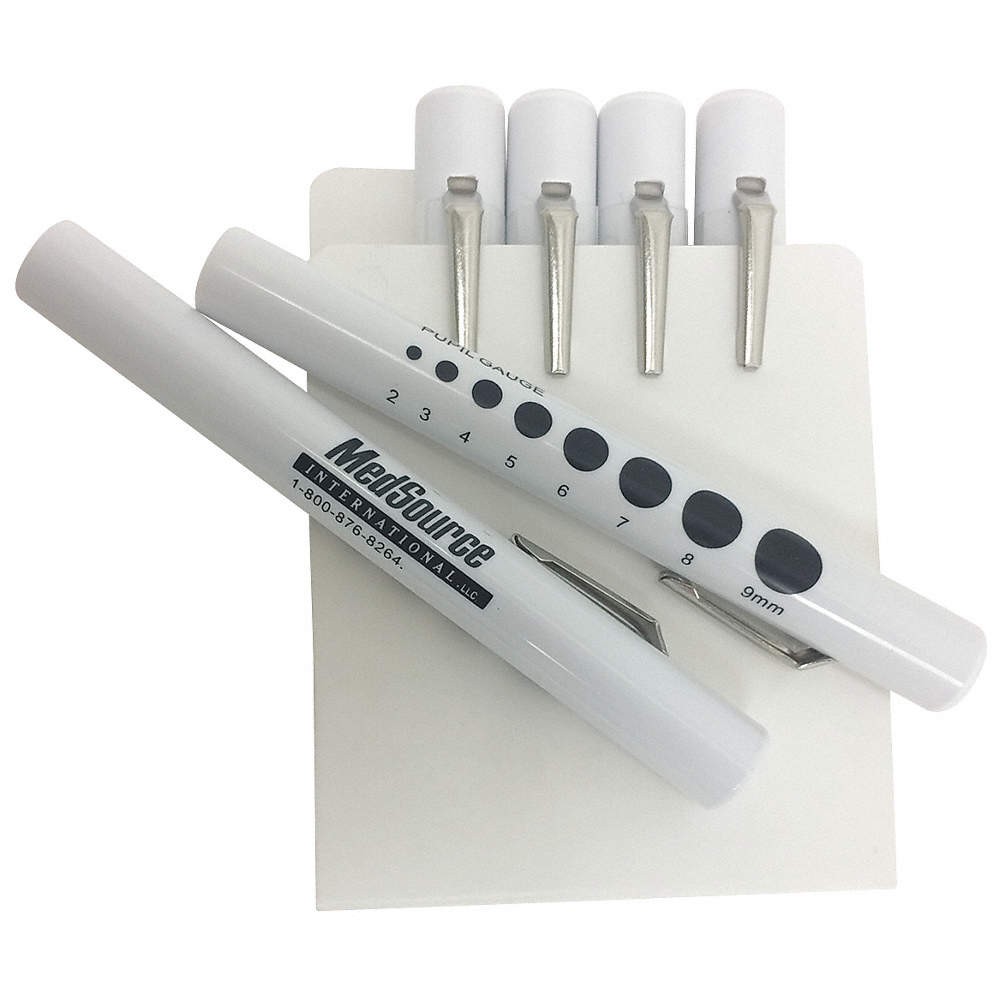 MEDSOURCE MS-PEL100 Penlight,0.5" Dia,White,PK300 30LT72