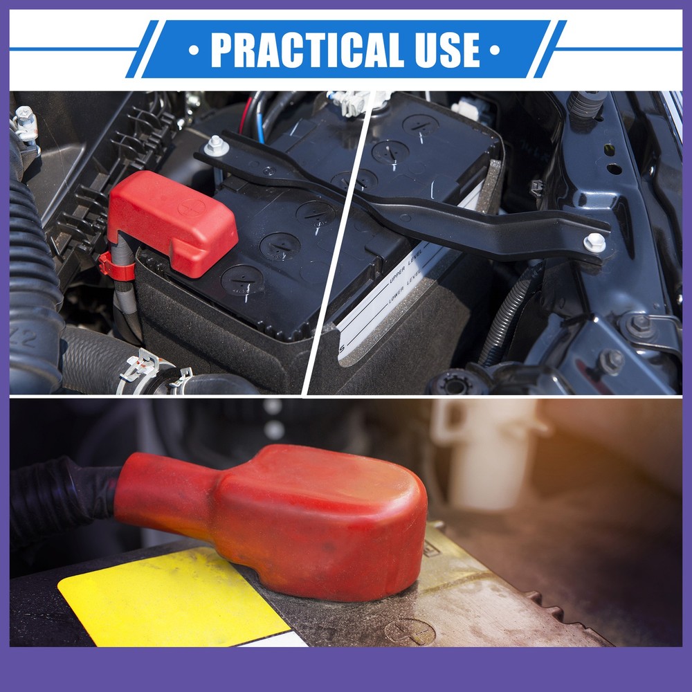 TWO Battery Terminal Insulation Covers 18mm Diameter Battery Post Cap Universal
