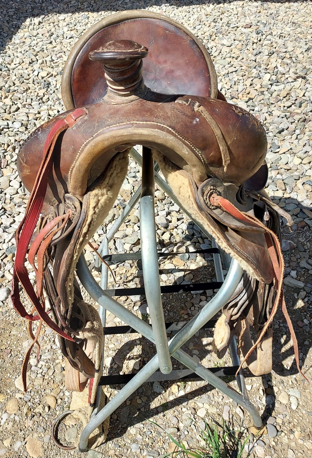 Antique Joseph Sullivan Fort Benton Montana - Saddle - Square Skirt - 13" seat