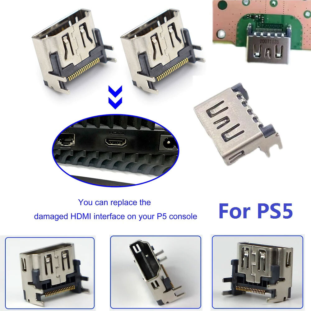 HDMI Port Connector Socket Jack Replacement For Sony PlayStation 5 PS5
