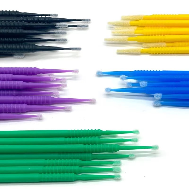 Dental Microbrush Disposable Bendable Micro Applicator Soft Tips Cleaning Brush