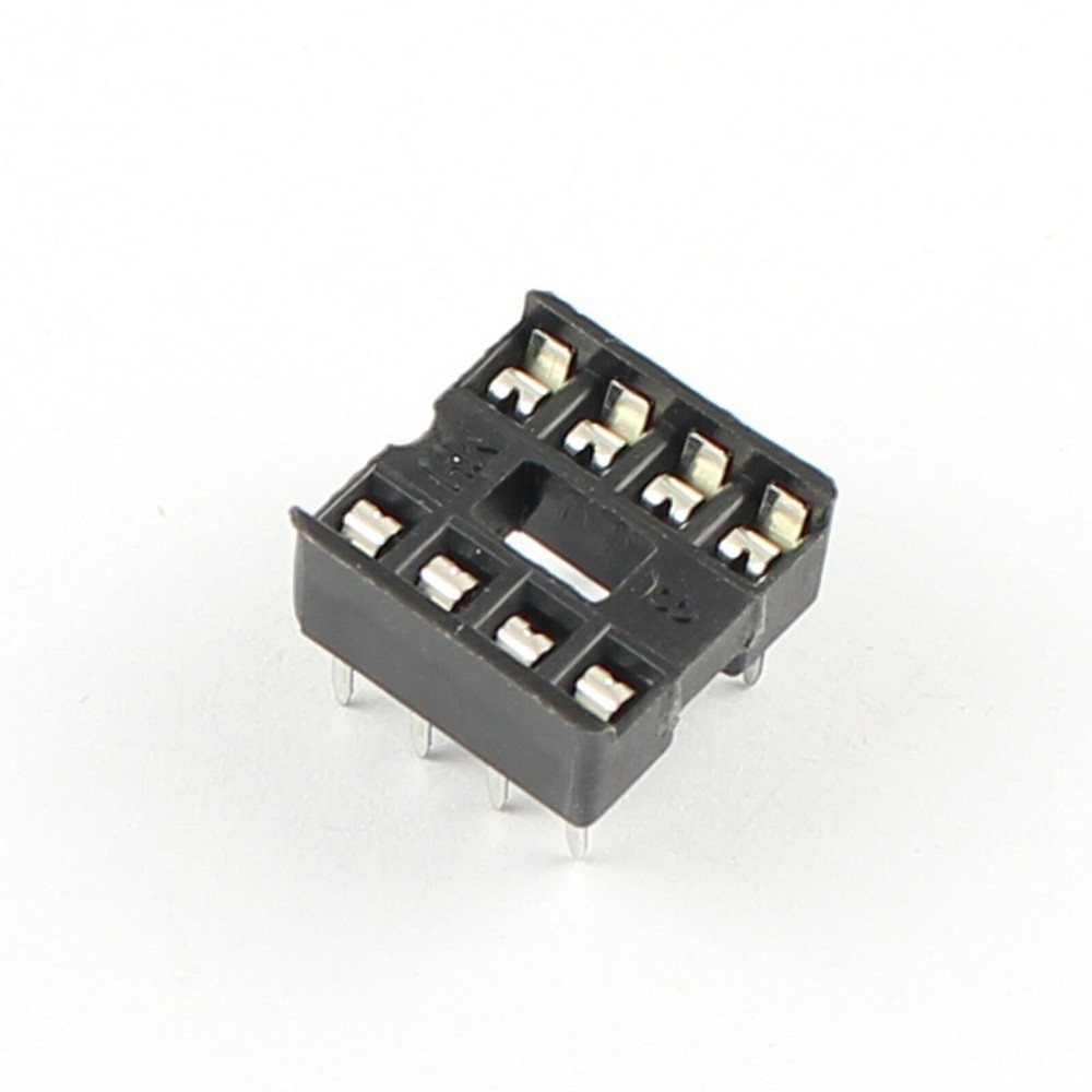 10Pcs 2.54mm Pitch 8 Pin DIP Solder Type IC Socket Adaptor Narrow