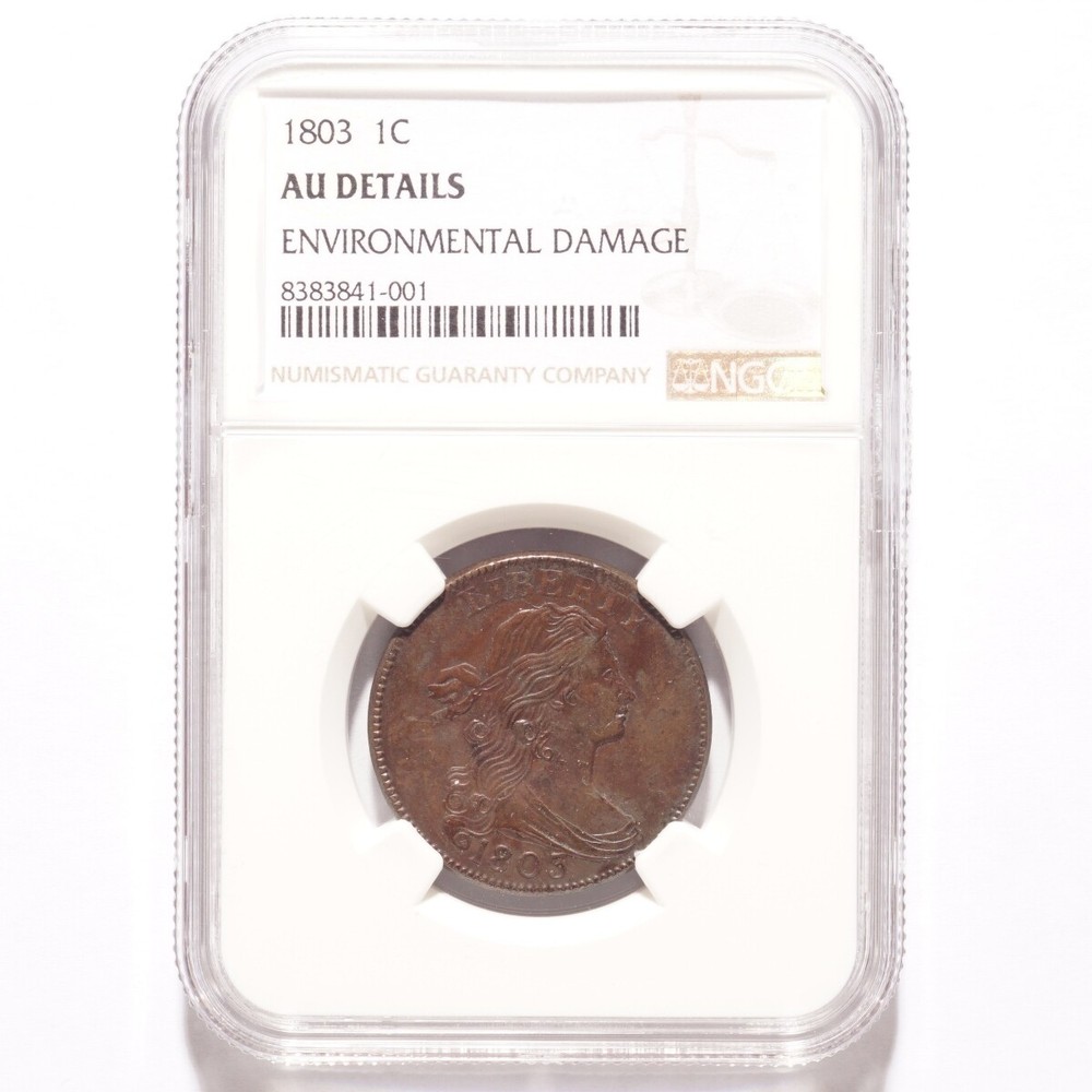 1803 Large Cent Draped Bust NGC AU