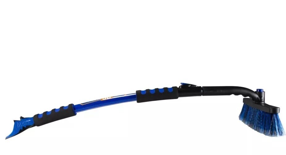 Sub Zero Marx Force Metal Extendable 50” Snow Broom Ice Scraper Snow Brush