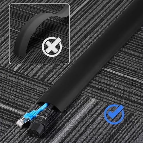 Black Floor Cable Cord Cover