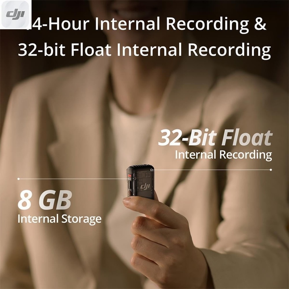 DJI Mic 2 (2TX + 1RX + ChargingCase) Advanced Mini Wireless Microphone