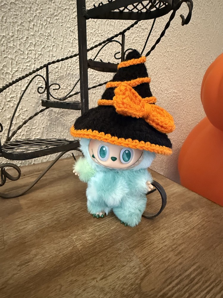 Handmade Crochet Labubu Witch Hat (NO DOLL)
