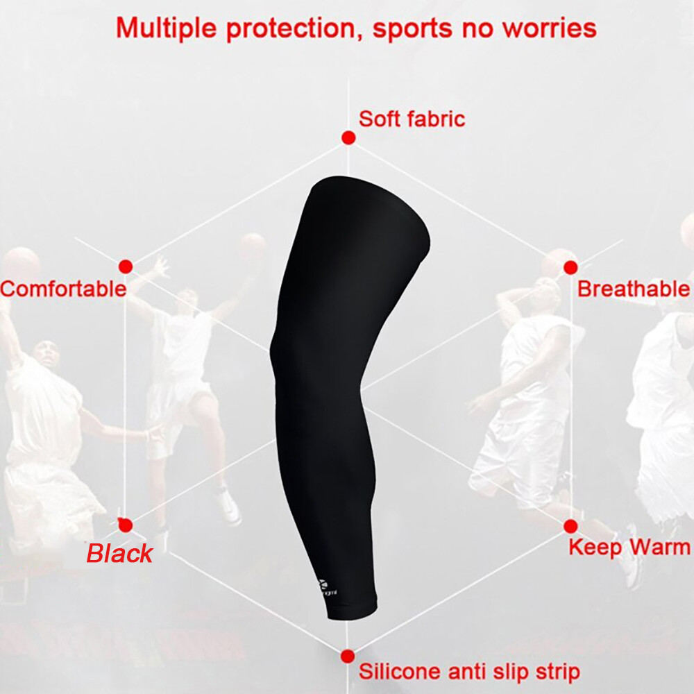 Leg Brace Support Knee Thigh High Compression Sleeve Socks Stockings Pain Relief