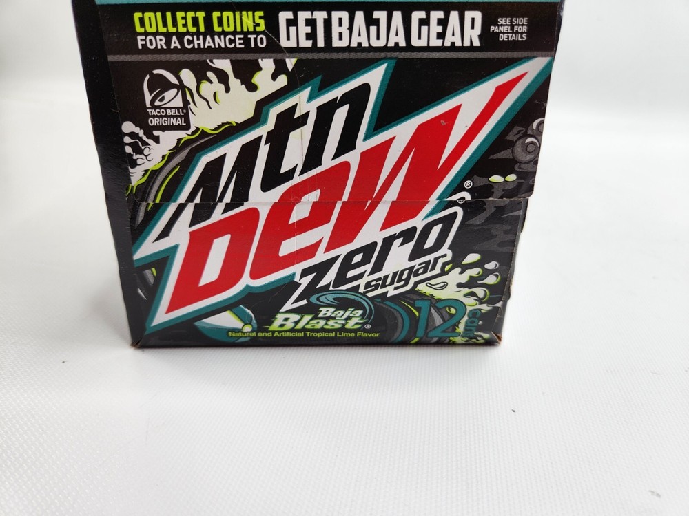 Mountain Dew Baja Blast Zero Sugar 12 Pack Cans - Mtn Dew 20th Bajaversary