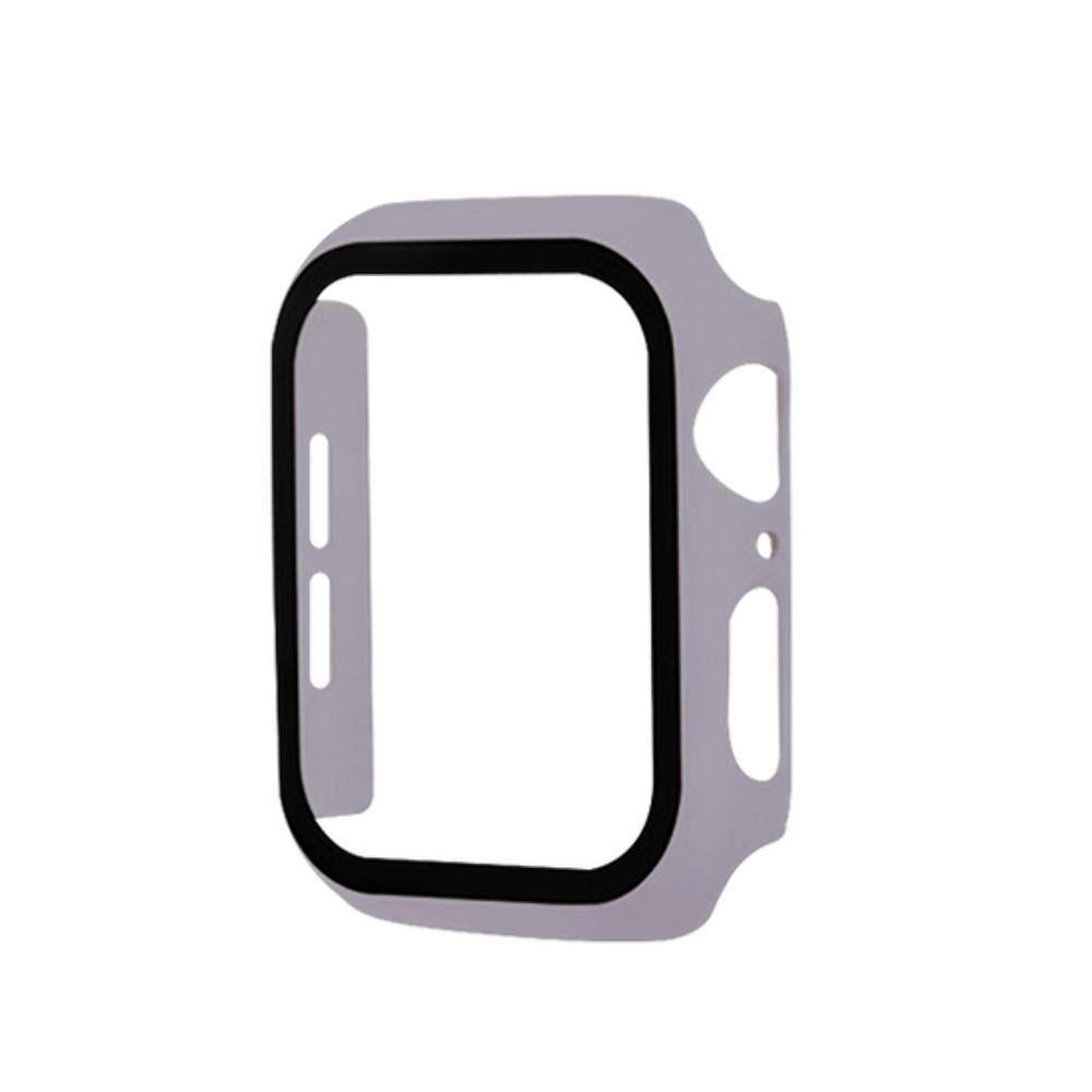 Protective Slim Bumper Case Screen Protector Light Purple For Apple Watch 40mm