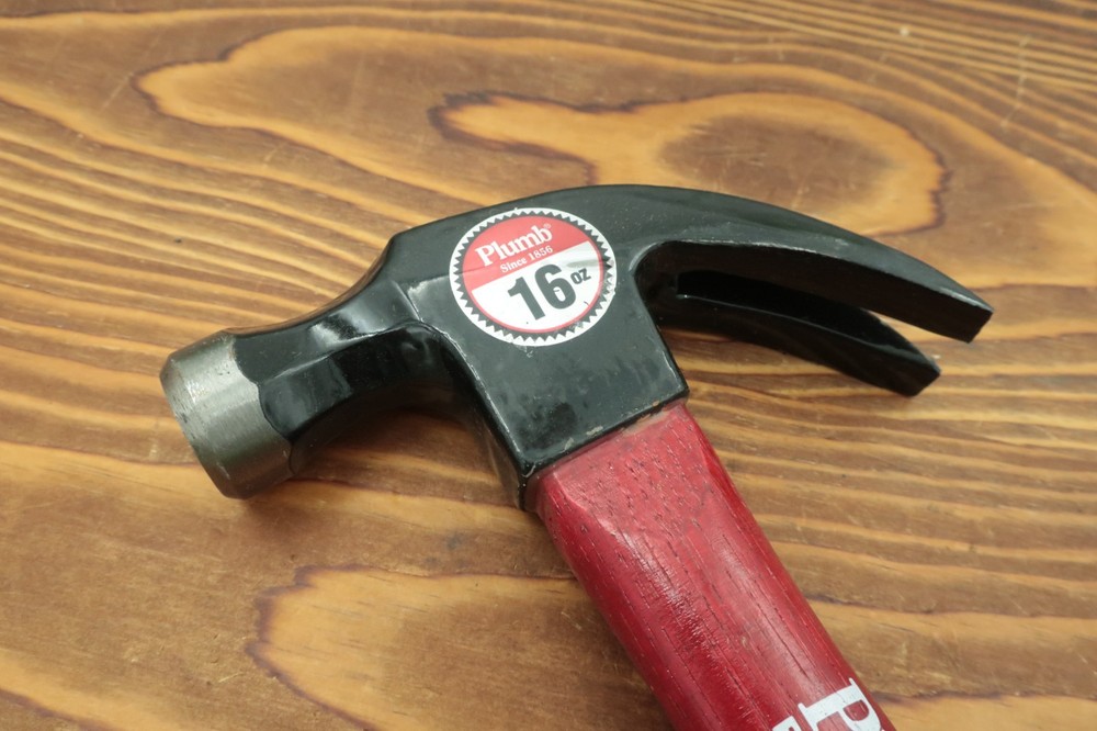 Plumb 11460 Claw Hammer 16oz Permabond NOS