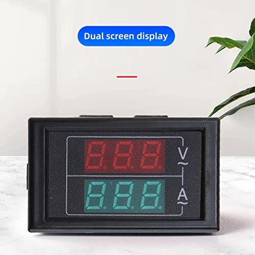Volts Amp Meter, 500V 100A Digital Voltmeter Ammeter Panel,LED 2in1