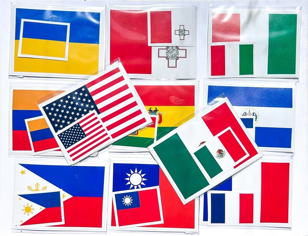 Rwanda Flag Stickers | 2-piece Decal Set (Various Sizes)