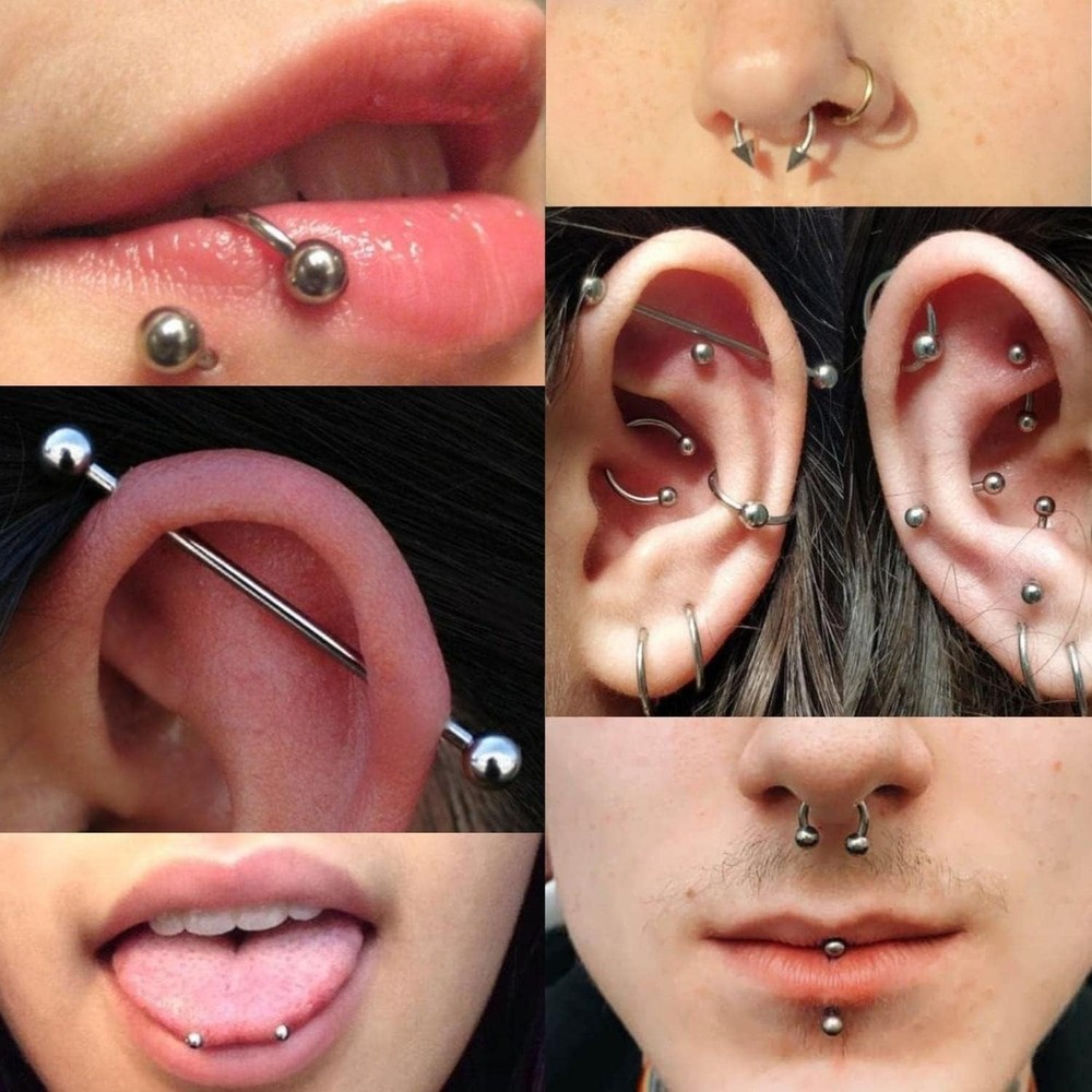 All-in-One Piercing Kit - 156PC Stainless Steel
