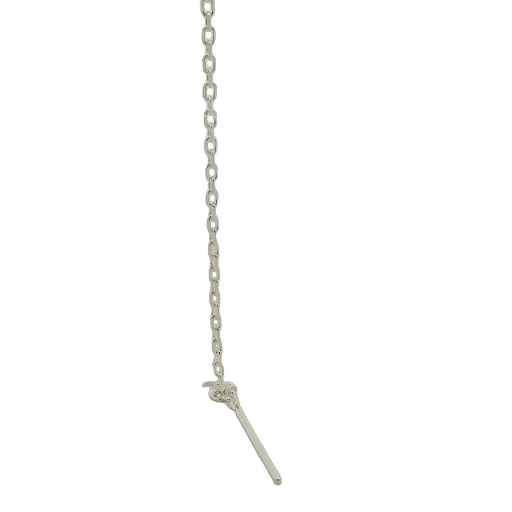 925 Sterling Silver Threader Cable Chain with Ring (80mm) - 4 pcs