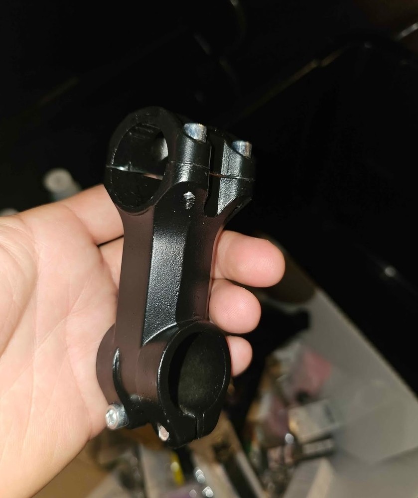 Black Aluminum Threadless Bicycle Stem Universal