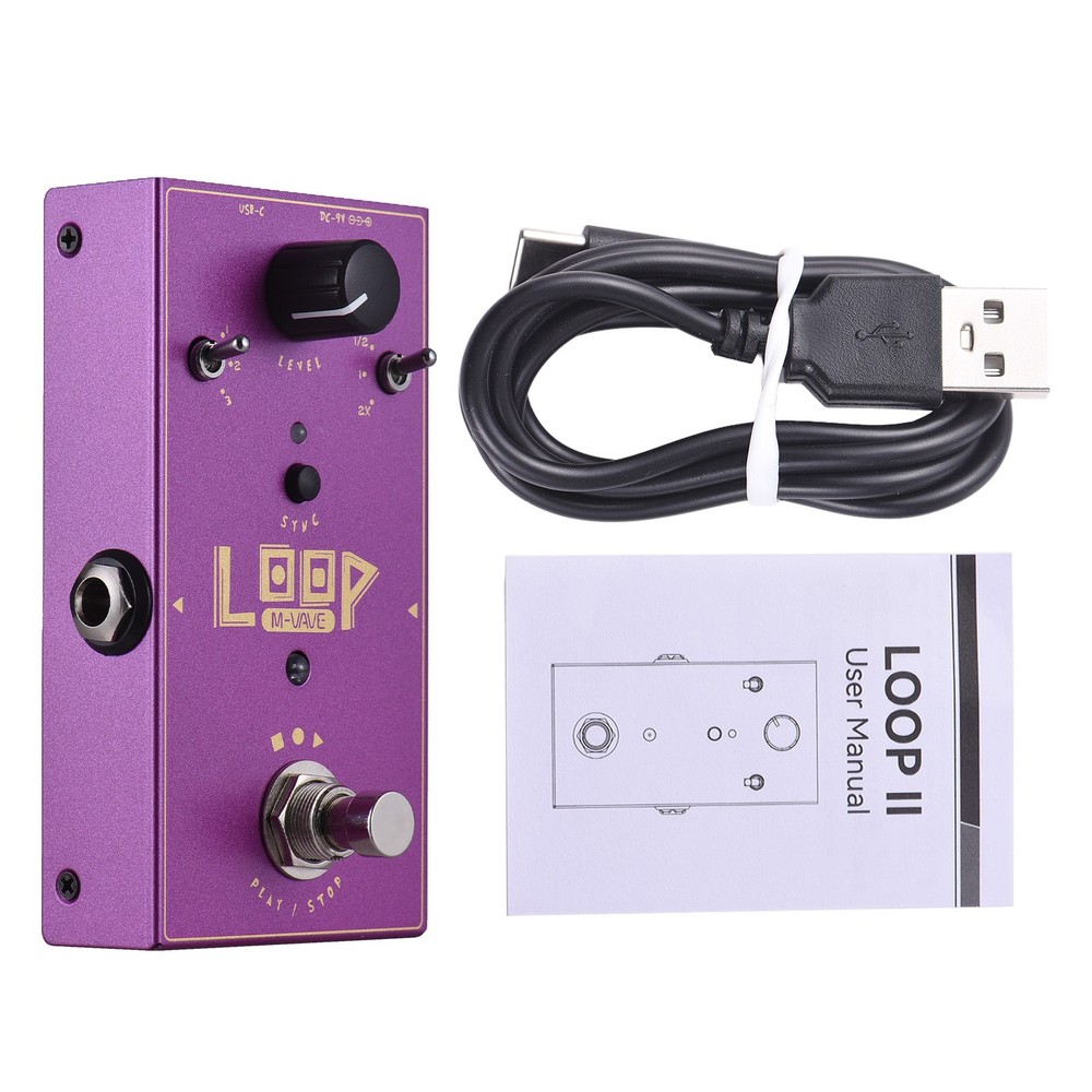 M-VAVE Guitar Loop Effector Loop Recording Effects Pedal Recording NTLH