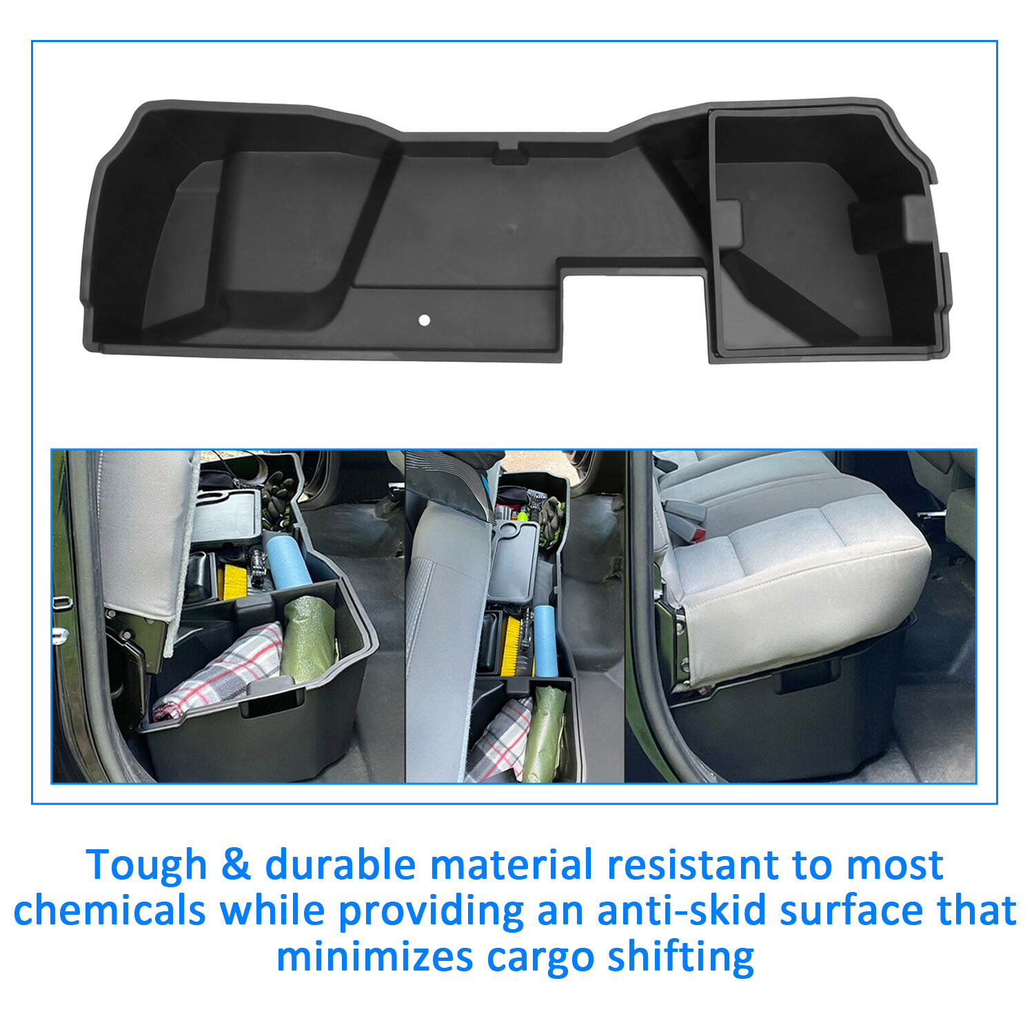 For 2014-18 Silverado Sierra 1500 2500 Extended Double Cab Underseat Storage Box