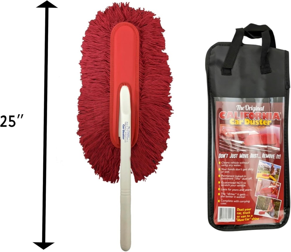 California Car Duster Standard Model with Plastic Red