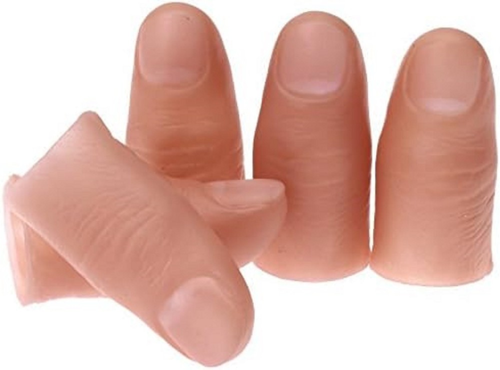 Fake Soft Thumb Tip Magic Trick Prop - 5 Pcs