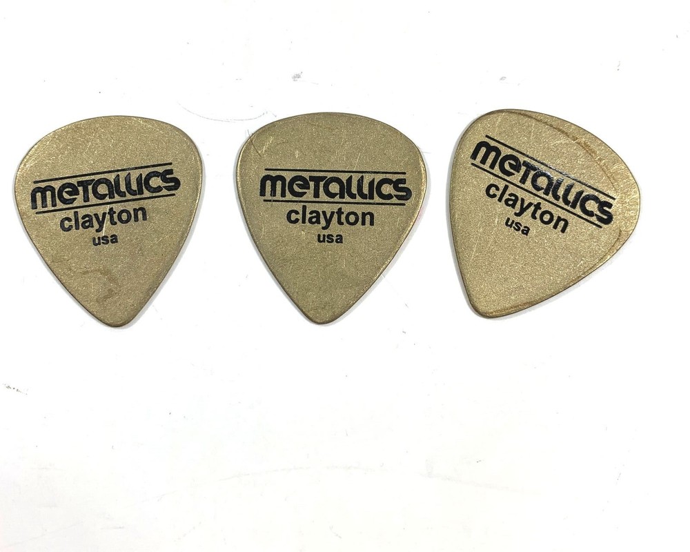 Clayton Guitar Picks Metallics Brass 3-Pack