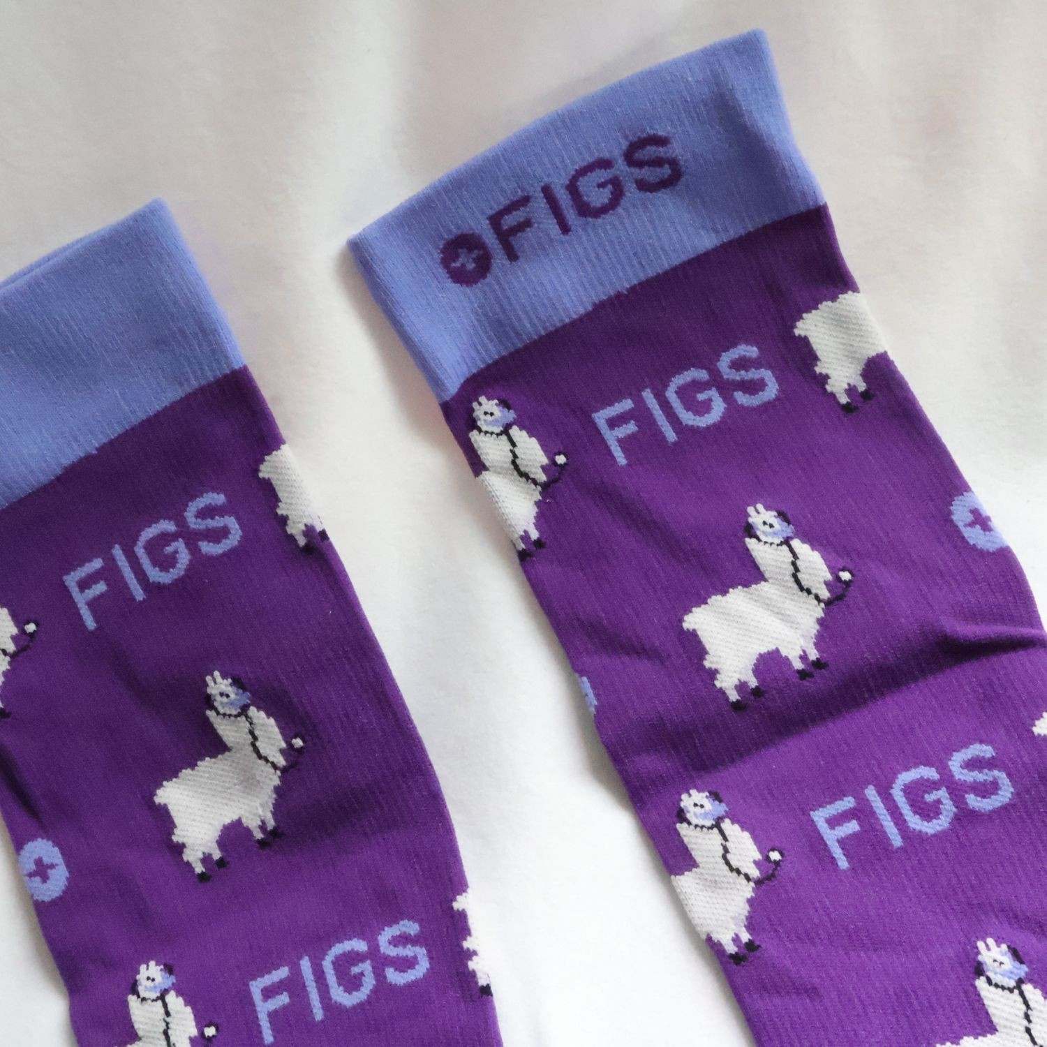Figs Compression Socks Size L Comfortable Stylish Purple Design
