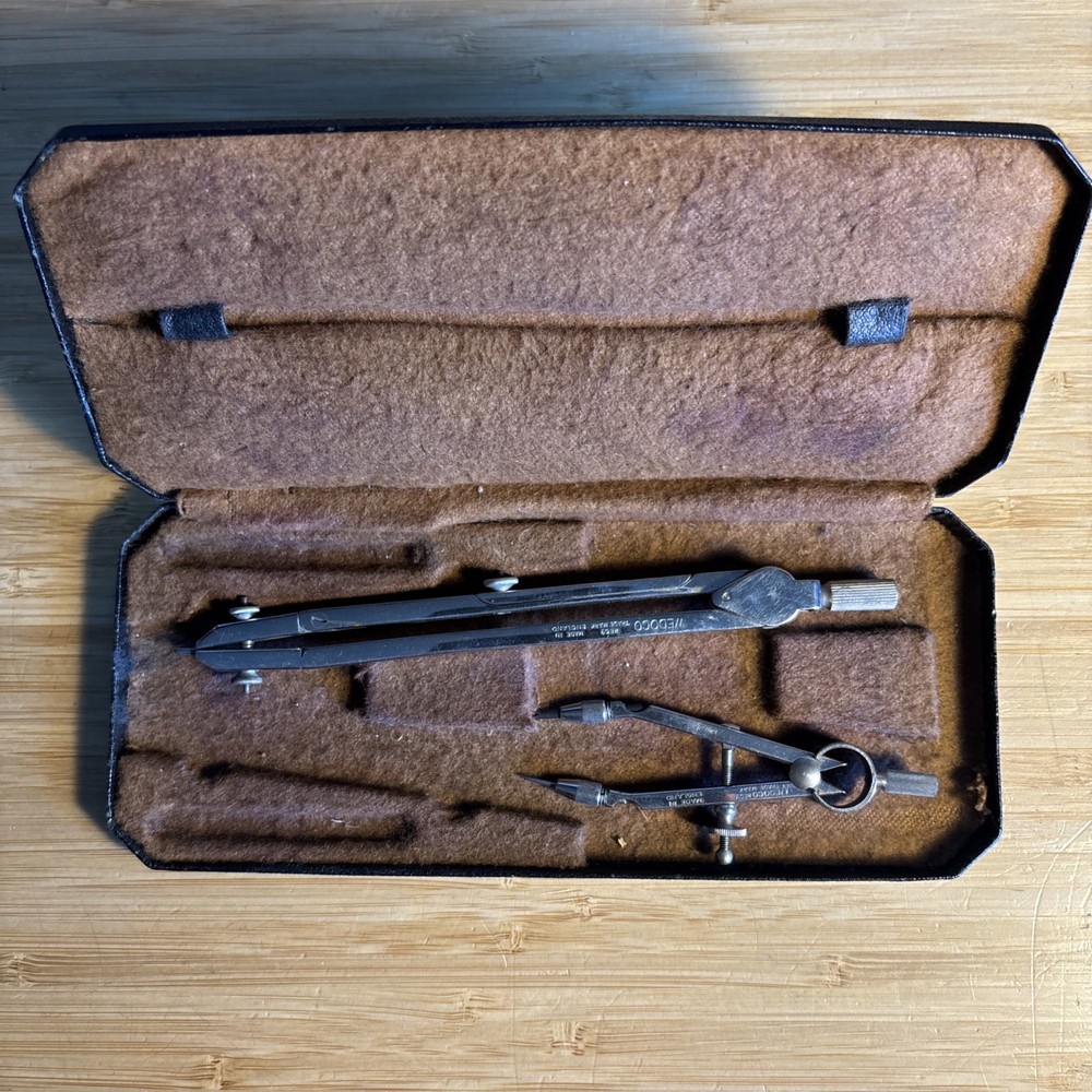 Vintage Wedoco 464 Engineering Precision Drawing Compass (Part Set) Technical