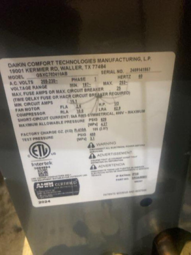 2 Ton Two-Stage Split-System Communicating Air Conditioner 208-230/60/1 17 SEER2