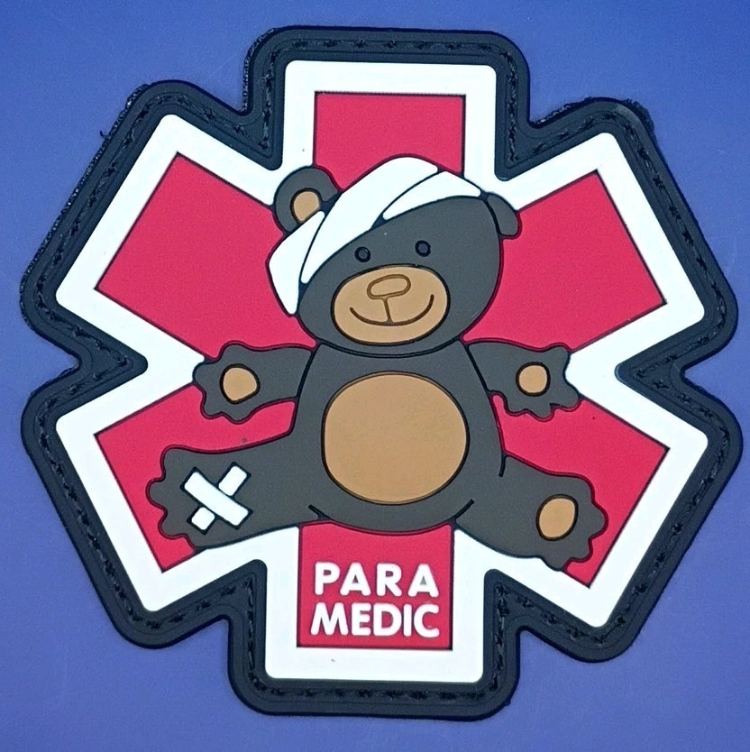 "Medic Bear" PVC Tactical Patch - Glow-in-the-Dark!