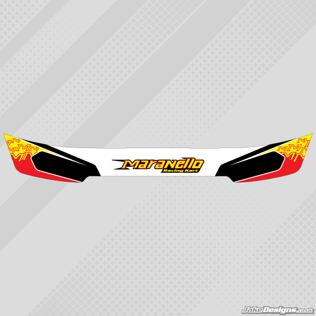 MARANELLO 2017 HELMET VISOR STICKERS/STRIPS - KARTING