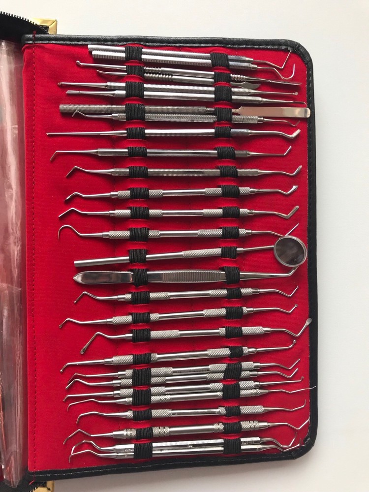 DENTAL SURGICAL ORAL EXTRACTION SURGERY FORCEPS ELEVATORS INSTRUMENTS KIT 61 PCS
