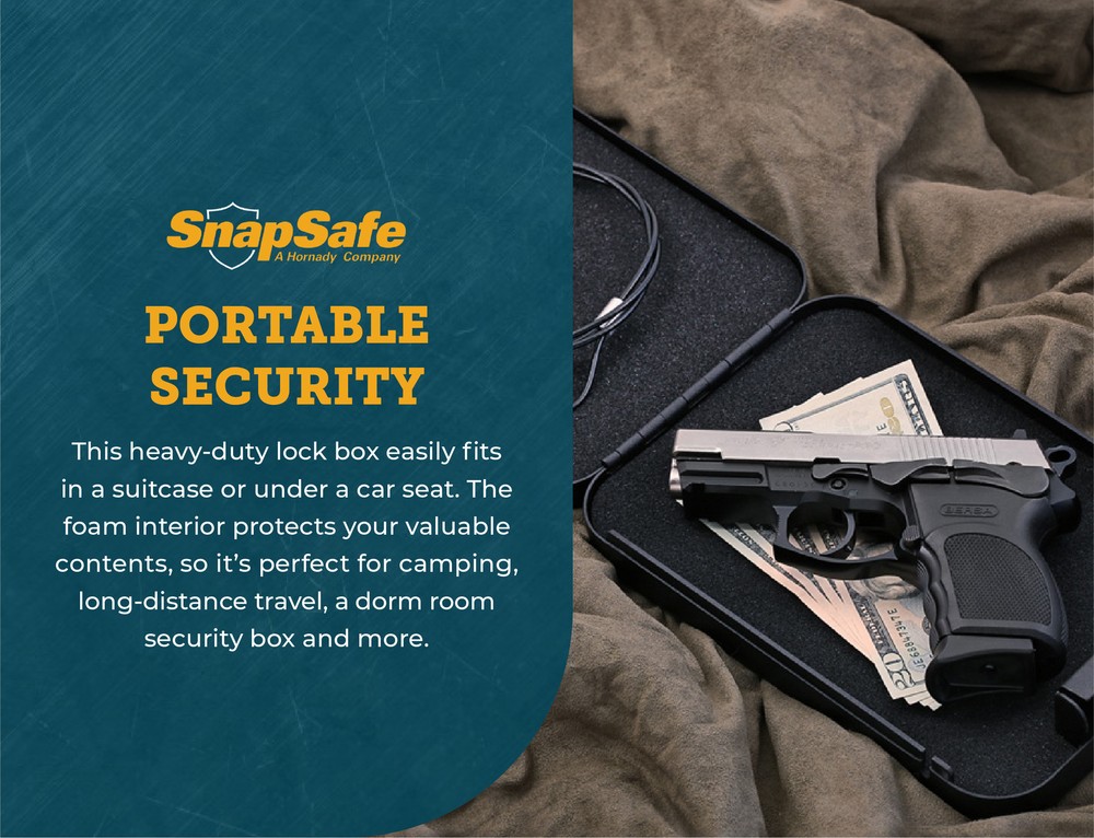 SnapSafe Combination Lock Box - X-Large (10” x 7” x 2”)