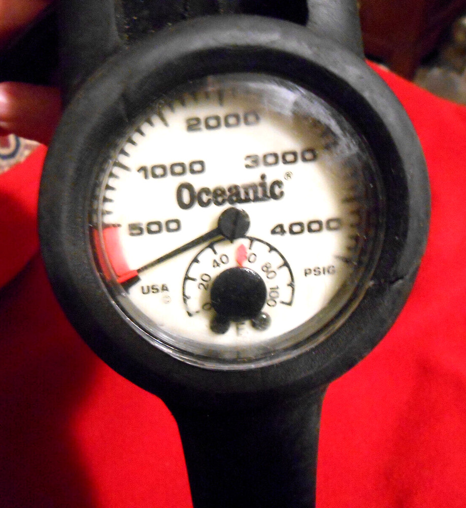 Oceanic Gauge Console without compass SCUBA DIVE As Pictured