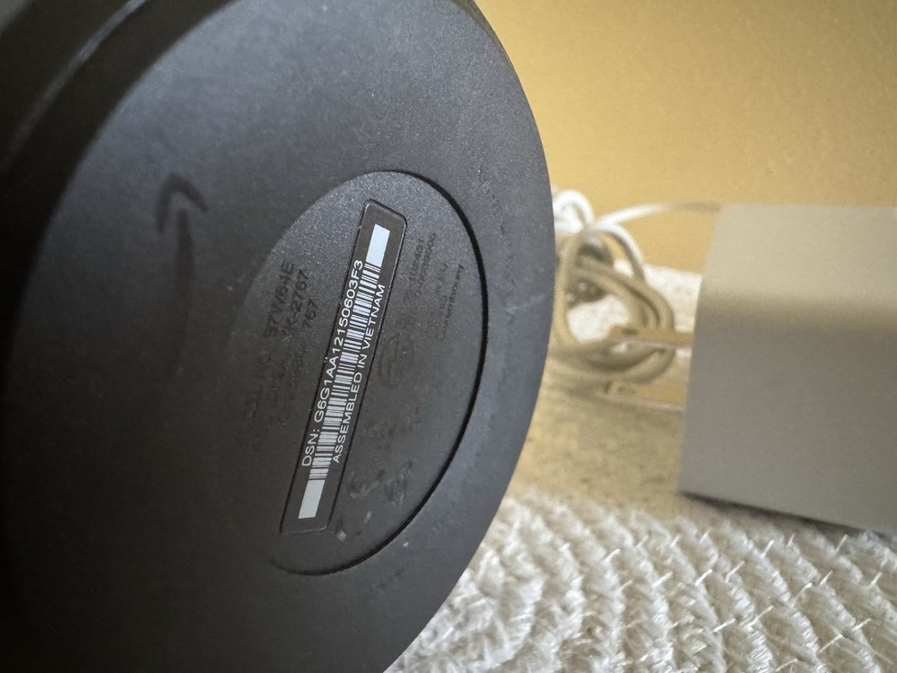 Amazon Echo Dot 4th Gen Alexa Smart Speaker Charcoal w/ Adapter Tested