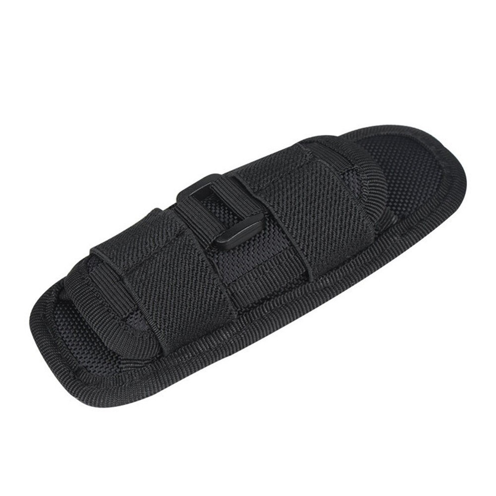 Outdoor Flashlight Pouch Rotatable Belt Clip Nylon Torch Protector