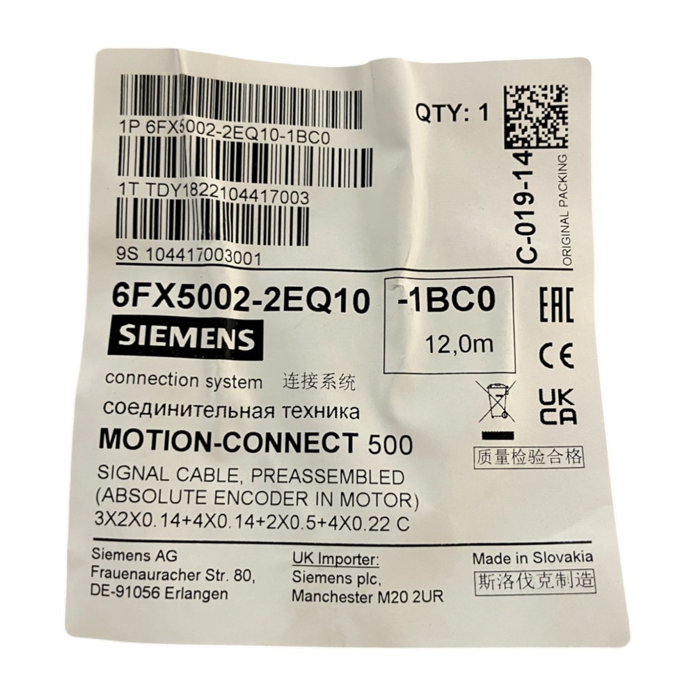 Siemens 6FX5002-2EQ10-1BC0 New NMP