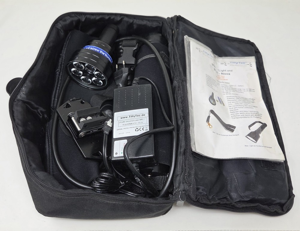 TillyTec Modular Dive Light System – Maxi-Light/Maxi-Nova Set w/ Accessories